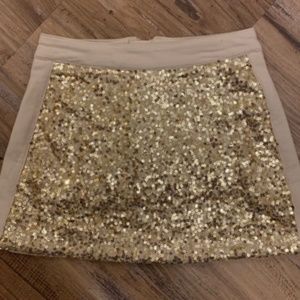 VGUC Girls Mia Joy Joyfolie GOLD Sequin Skirt Size 4